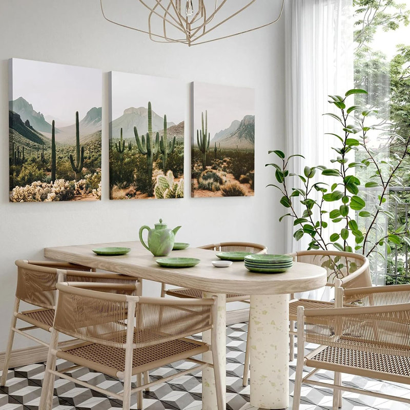 3 Piece Wrapped Canvas Print, 60 cm H x 40 cm W