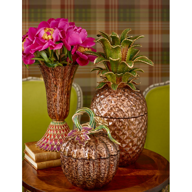 Winston Pineapple Jeweled Glass Jar