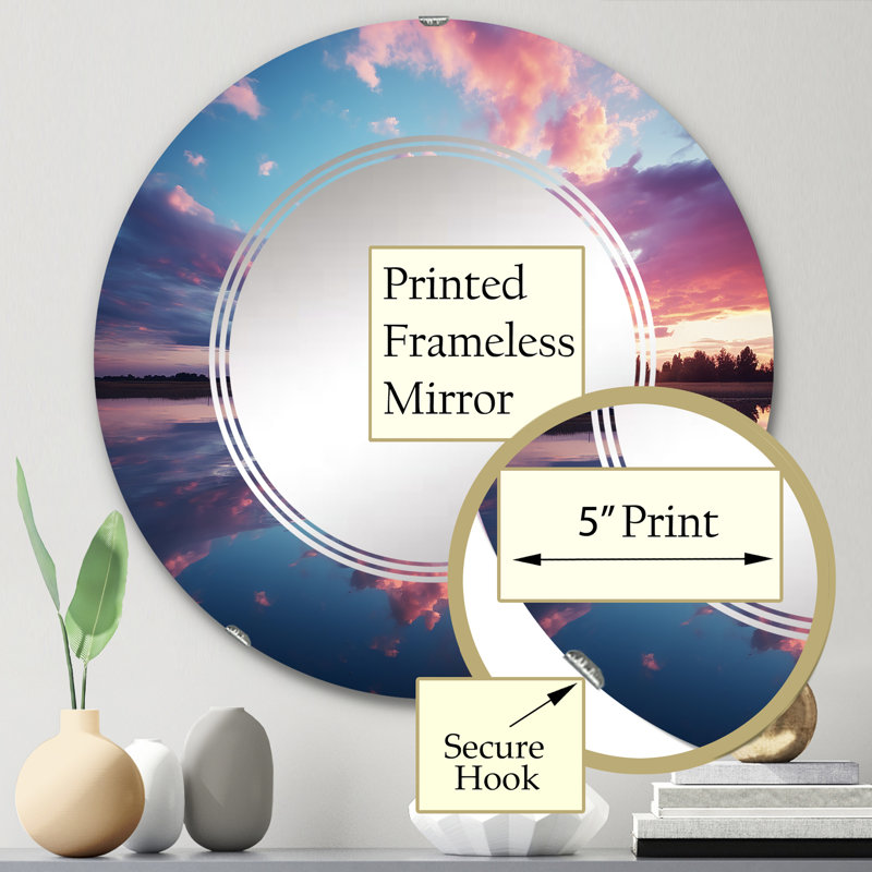 Miroir mural Zenola, 24 po x 24 po
