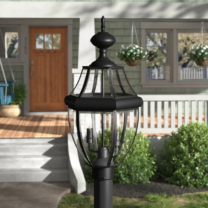 Arelene Lantern Head, 29" H x 16" W x 16" D, Black