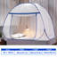 Moustiquaire de lit pliable bleue 90 x 195 cm, fond de lit entièrement en filet, protection anti-insectes portable et pliable, idéale pour l'intérieur et l'extérieur (chambre, dortoir, camping).