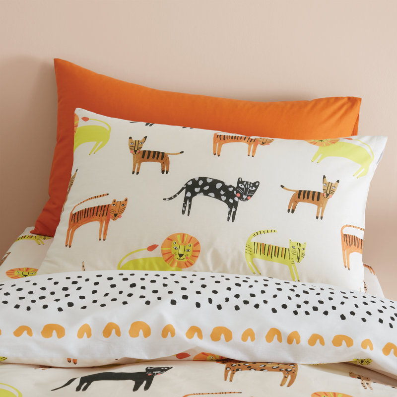 Khari Animals Cotton Duvet Cover Set, Double Duvet Cover + 2 Standard Pillowcases