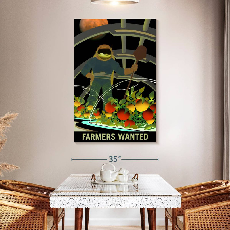 Oberle Mars Explorers Wanted Poster V, 51" H x 34" W