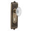 Egg & Dart Plate with Decorative Keyhole and Crystal Victorian Knob-1337242748