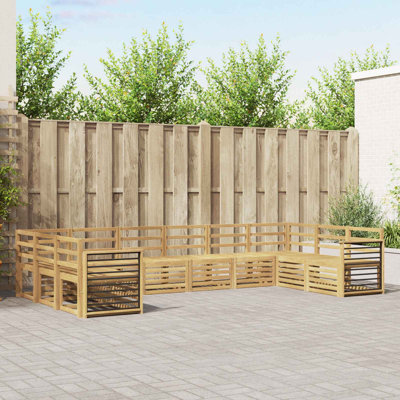 363cm Wide Patio Sectional Set