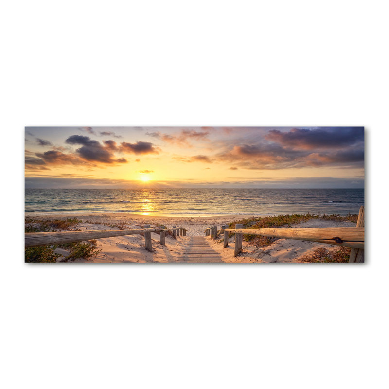Path To The Beach - No Frame Print on Canvas