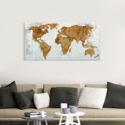 World by Grant Wood - Wrapped Canvas Painting