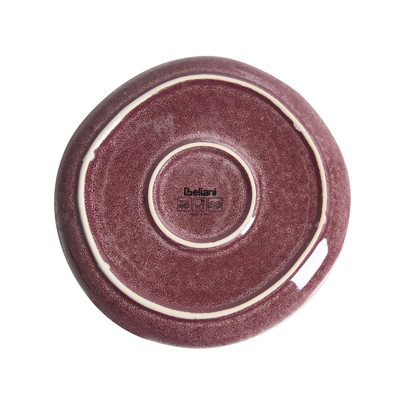 Handmade Stoneware Dinnerware Set Piece - Service for 8, Burgundy