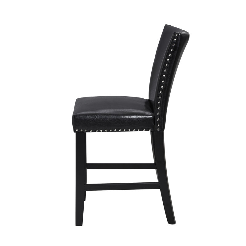Fauteuil en polyuréthane 2pc, Noir