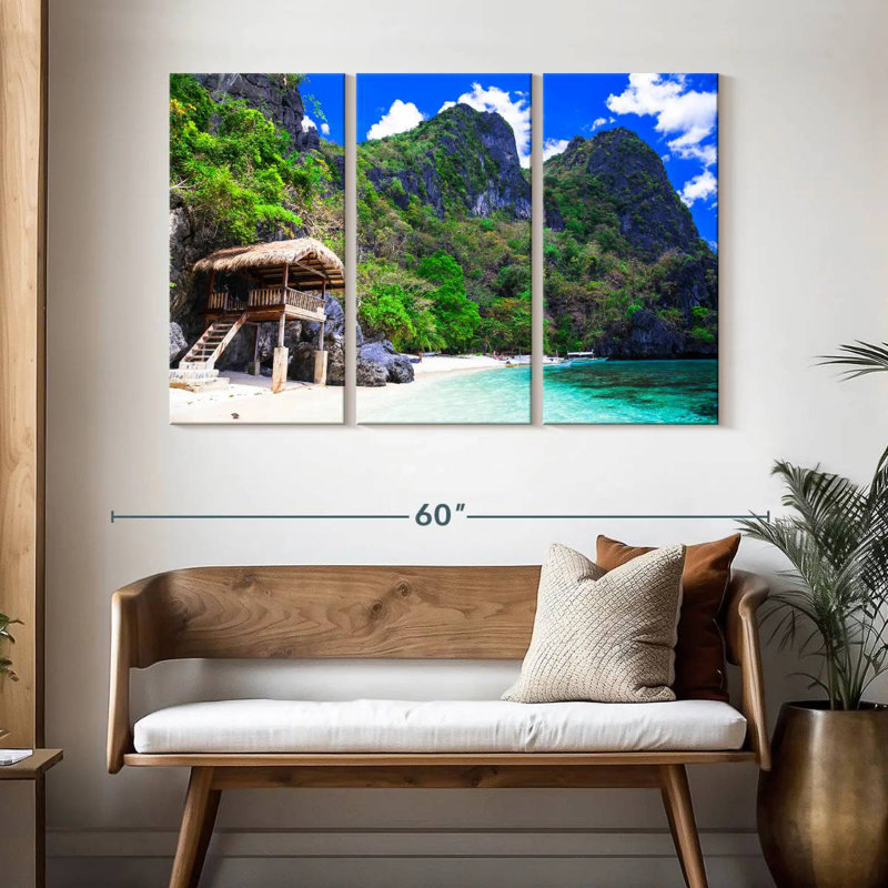 Plage Gillard El Nido Pristine, H 32 po x l 50 po