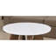 Table basse avec base en marbre et piédestal avec finition en chêne blanc et brun