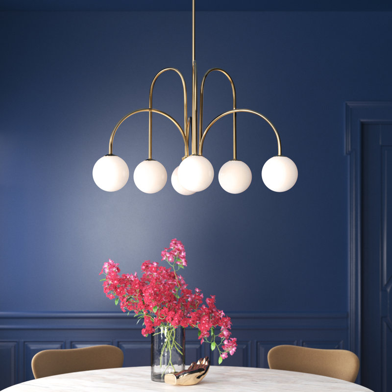 Lustre abat-jour en verre empire 25,98 pouces Abrial