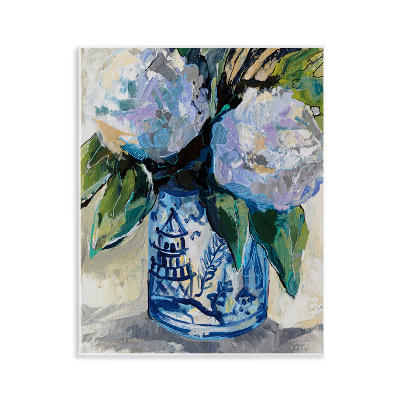 «August Blooms in Vase», plaque murale, design par Jeanette Vertentes