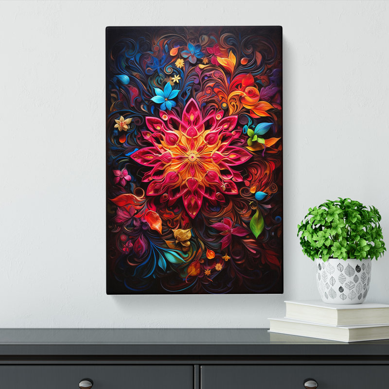 Mandala Contemporary - Wrapped Canvas, 76cm H x 50cm W x 3cm D