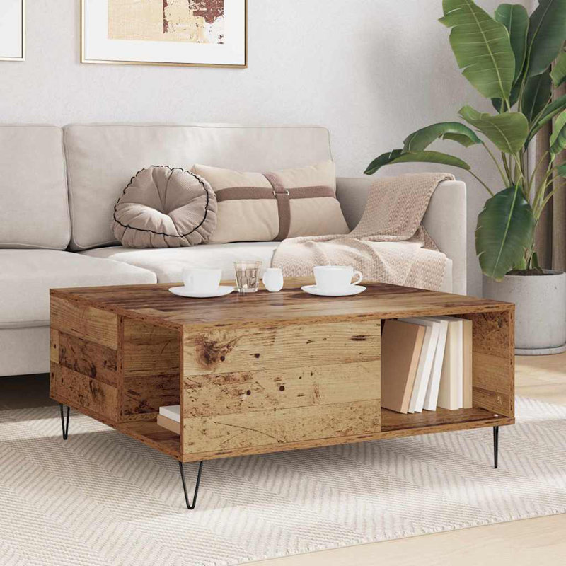 Coffee Table with Storage, Brown