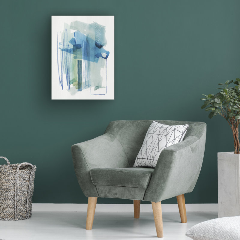 Bolognaise «Abstract Oasis I» sur toile, H 47 po x l 35 po