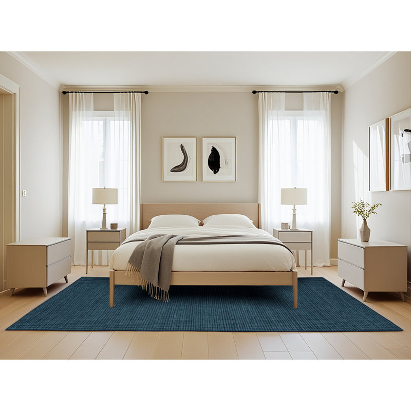 Machine Washable Solid Gray Area Rug, Rectangle 5' x 8'