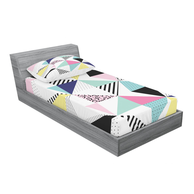Microfiber Sheet Set, Twin Sheet Set with Fitted Sheet