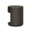 Amelia Oval One Drawer Nightstand-Black Linen-291967577