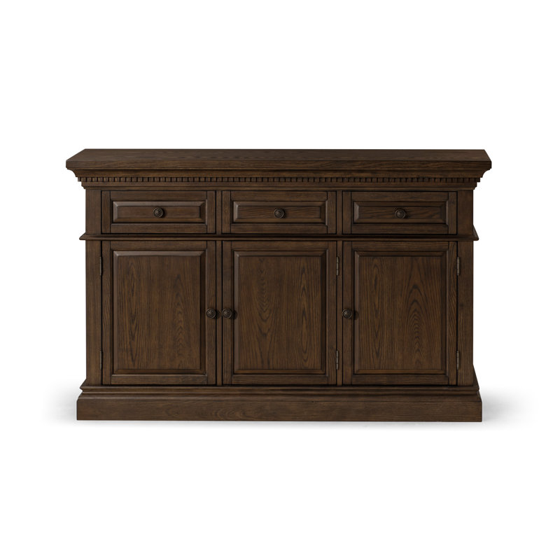 Buffet traditionnel en bois brun Maven Lane Theo, Brun