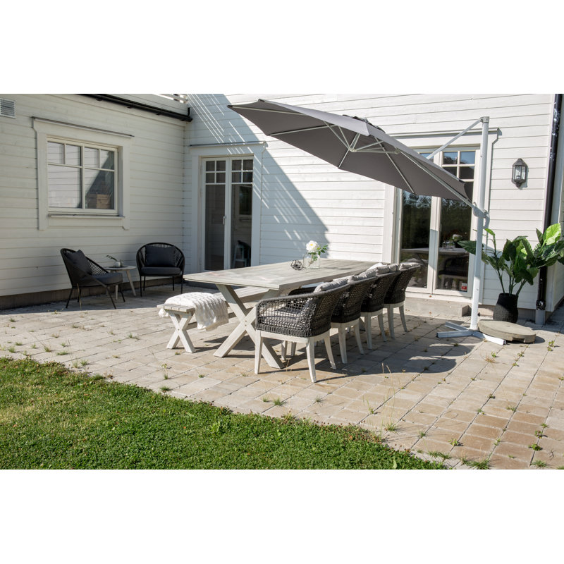 Dhairya Solid Wood Acacia Outdoor Bench