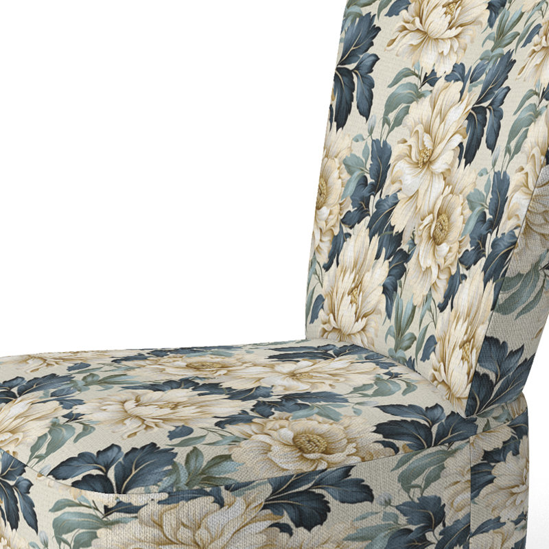 Contemporary Victorian Motifs Victorian Motif - Chaise d'appoint rembourrée de style campagnard, chaise d'appoint rustique