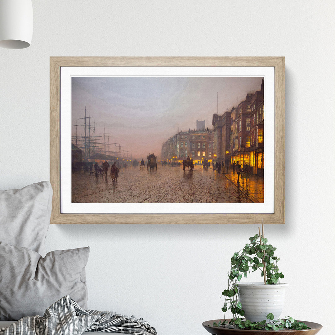 Street Scene by John Atkinson Grimshaw - Framed Print