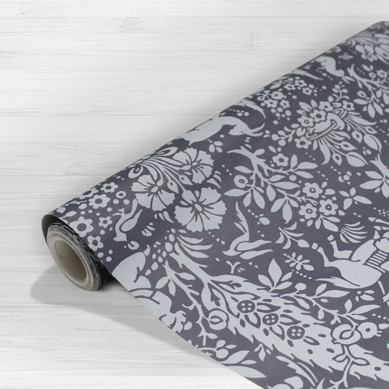 Madelyn 10.05m x 53cm Wallpaper Roll, Dark Blue
