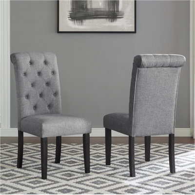 Jacoblee Leviton Solid Wood Tufted Asons Dining Chair, Set Of 2 by Lark Manor