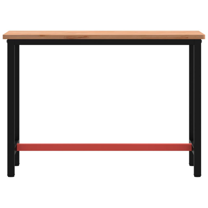 Solid Beech Wood Top Workbench, 81.5cm H x 115cm W x 55cm D