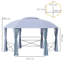 Abdule 5m x 5m Steel Party Tent