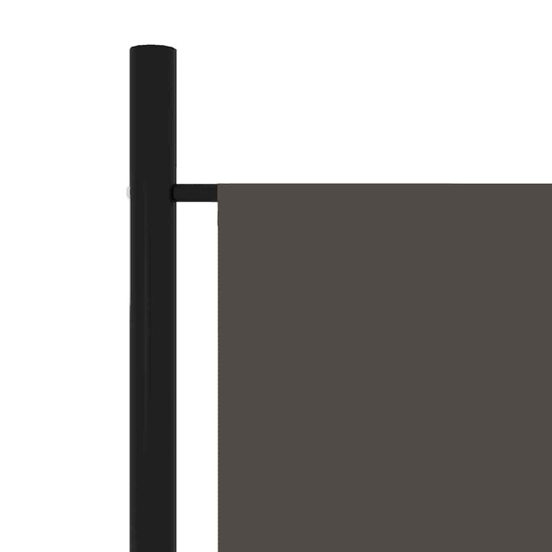 vidaXL 5-Panel Room Divider Anthracite 98.4"x70.9, Anthracite, 5, 70.87" H x 98.43" W x 1.6" D