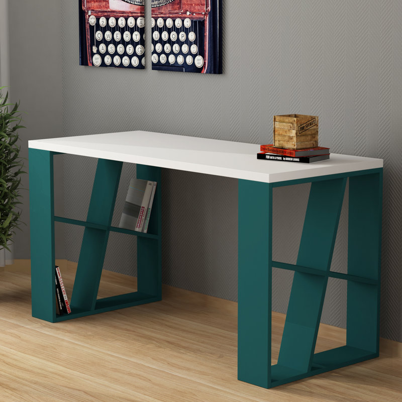 Miranda Modern Multifunctional Desk, Turquoise