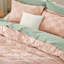 Ensemble d'édredon de taille très grand Coussin rose, ensemble de lit capitonné Boho, literie à carreaux de style Shabby Chic, 3 pièces, 1 édredon géométrique à carreaux et 2 taies décoratives-1960535229-1960535220