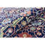 Tapis bleu / rouge en laine noué à la main-106953129
