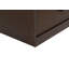 Commode 6 tiroirs 46,9 "de long en noyer foncé 6 tiroirs - panneau arrière uni-613153693