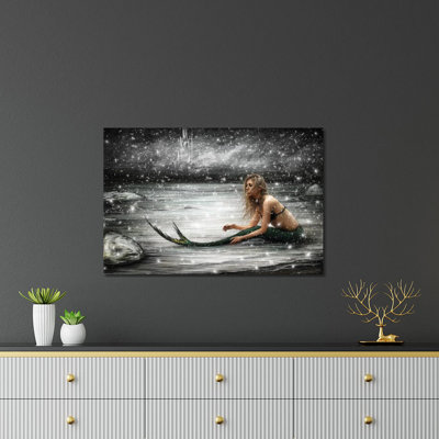 Impression de sirène d'hiver sur verre acrylique