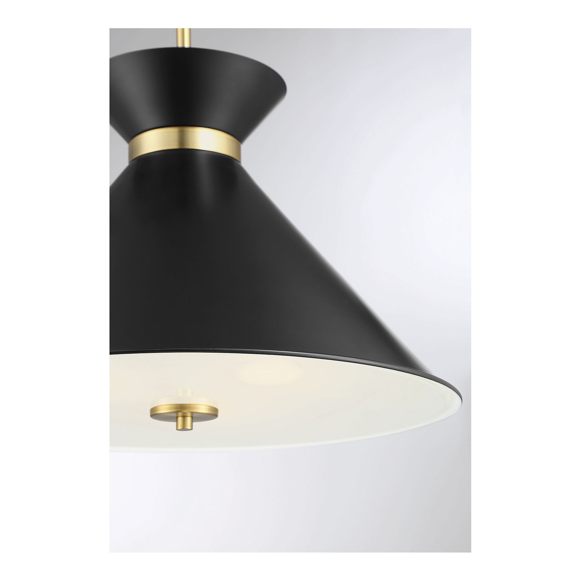 Nysta 3 Light Metal Dimmable Pendant, Black