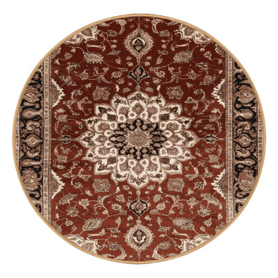 Machine Washable Persian Brown Area Rug