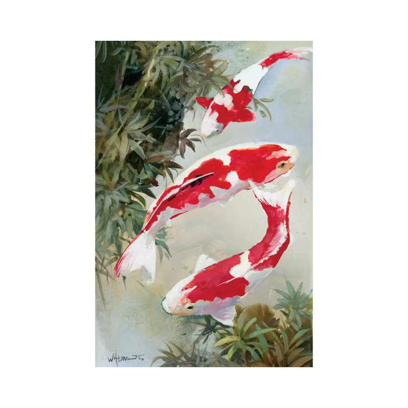 Koi I by Willem Haenraets - Wrapped Canvas Print, 66.04 cm H x 45.72 cm W x 1.91 cm D