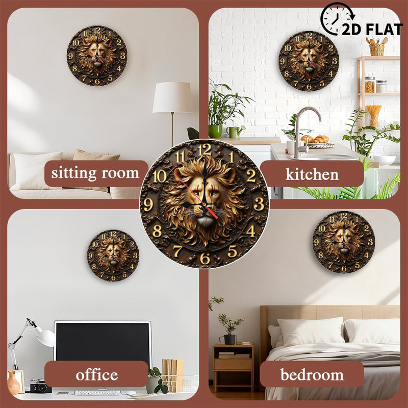 Lion Wall Clock