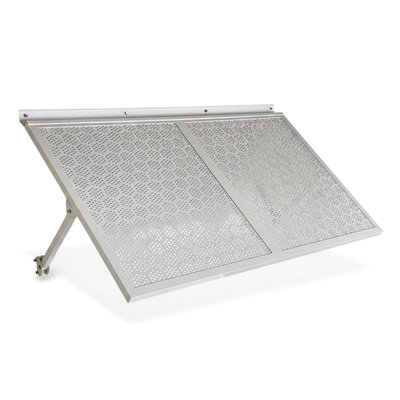 Haze Metal Awning 5.6 White - Lightweight Exterior Aluminum Awning, Continuous Hinge With Integrated Flashing, Stainless Steel Hardware, Pre Engineered For Exterior, 66 In Width, 34.81 Height, 1