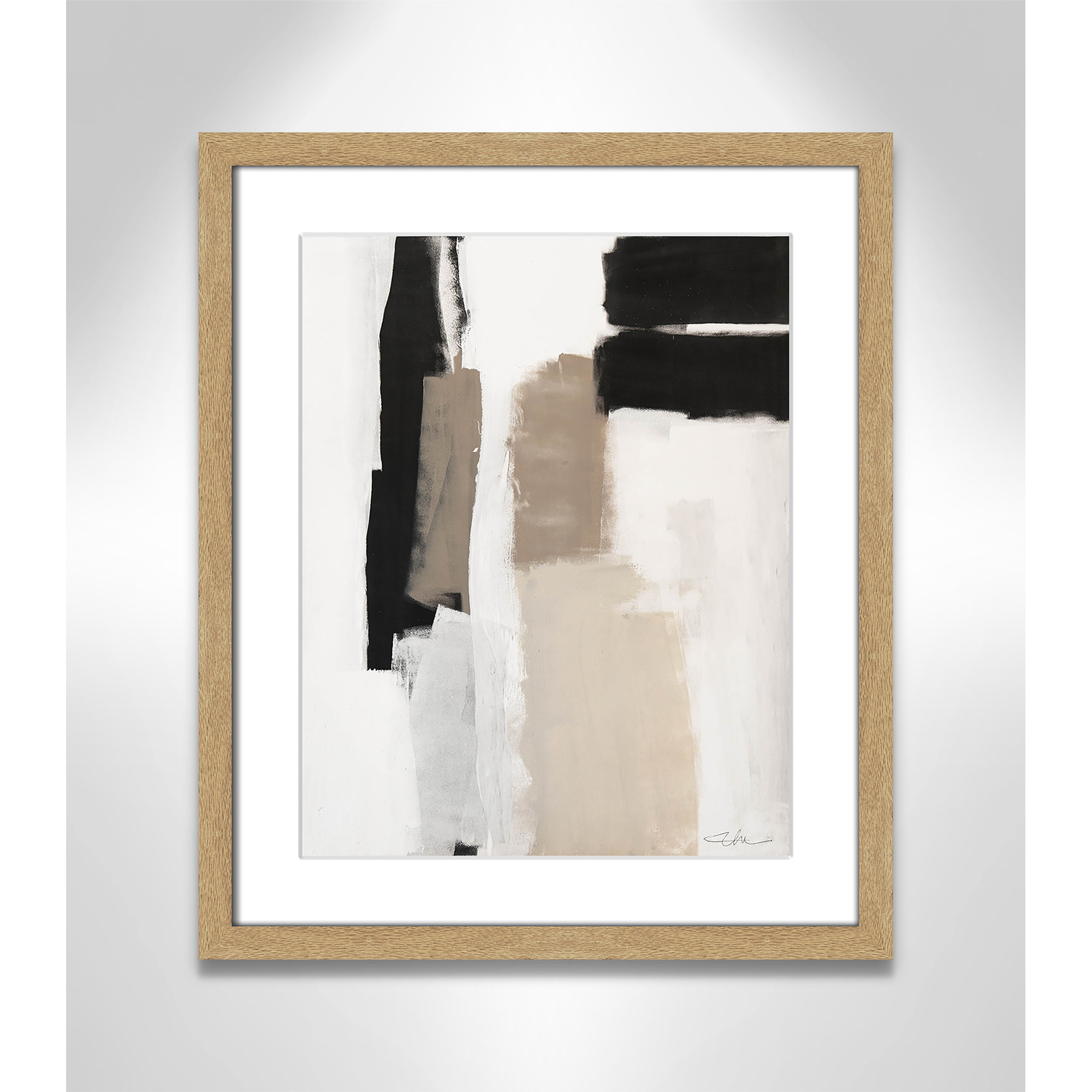 Earth Scapes II by Casa Fine Arts, Natural Woodgrain Picture Framed, 19" H x 16" W x 1.25" D