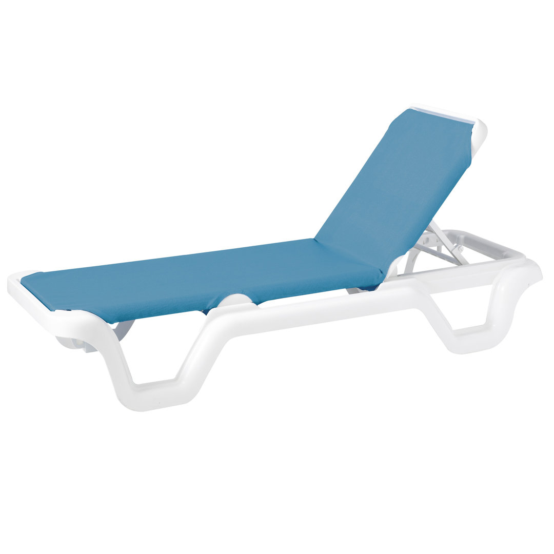Grosfillex Marina 78" Long Reclining Chaise (Set of 2) Grosfillex Expert