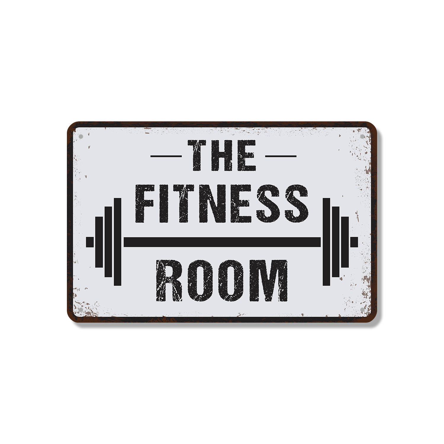 SignMission Fitness Room Vintage Style (2 Pack) 7 Inch x 10 Inch ...