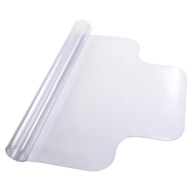 Standard Lip Chair Mat with Straight Cut Edge for Firm Surfaces