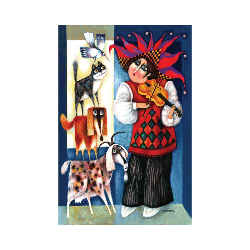 Violinist by Art Mirano - Wrapped Canvas Print