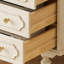 Armoire de rangement robuste en bois massif à 6 tiroirs
