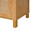 Armoire de rangement Modern Farmhouse avec portes en rotin et tablettes réglables-1483136794