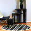 Tapis noir / crème Power Loom